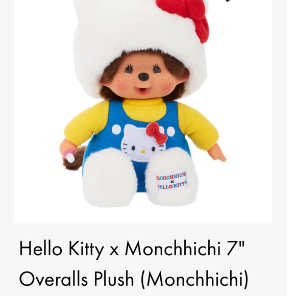 SANRIO Hello Kitty Monchhichi Plush collectible toy brand new sealed with tags - Picture 7 of 9